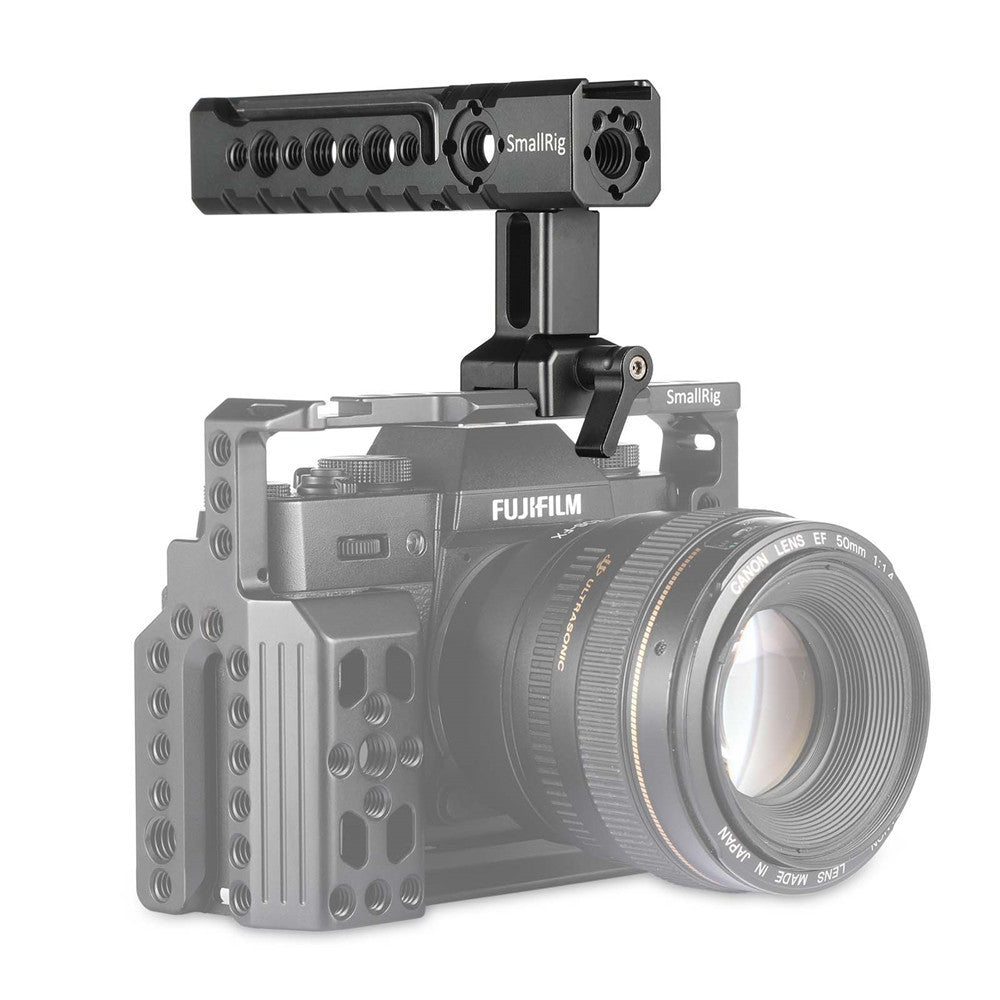 SmallRig Camera/Camcorder Action Stabilising NATO Handle attached on fugifilm camera
