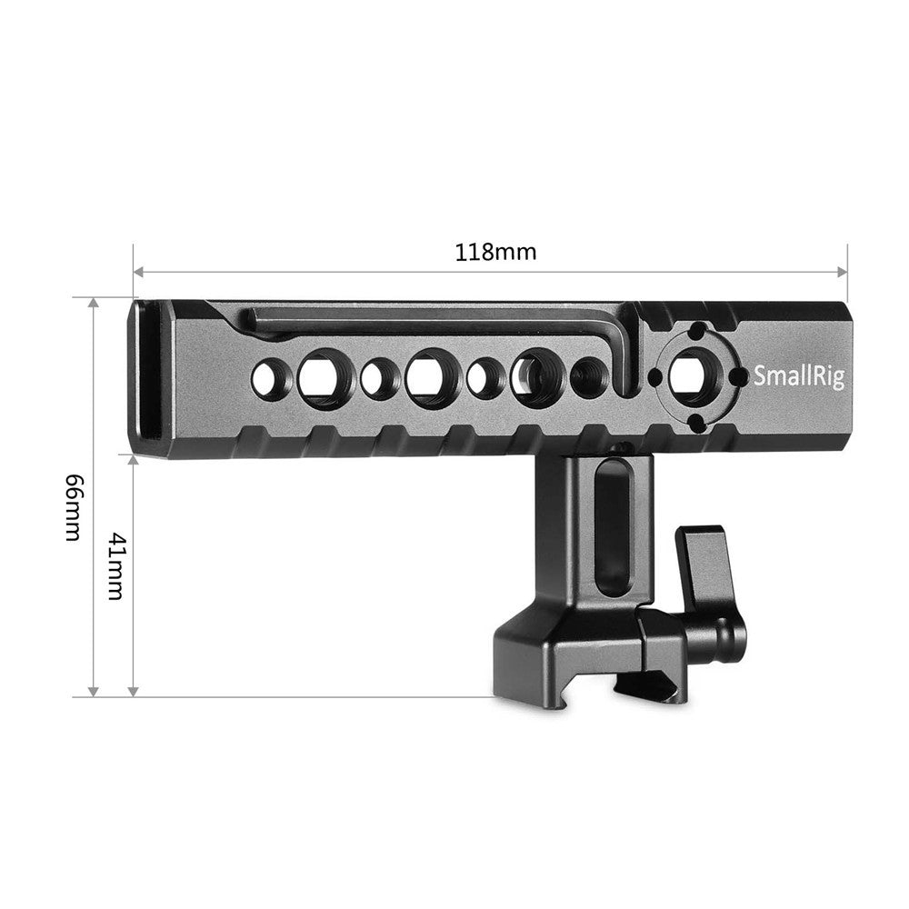 SmallRig Camera/Camcorder Action Stabilising NATO Handle height and width measurements