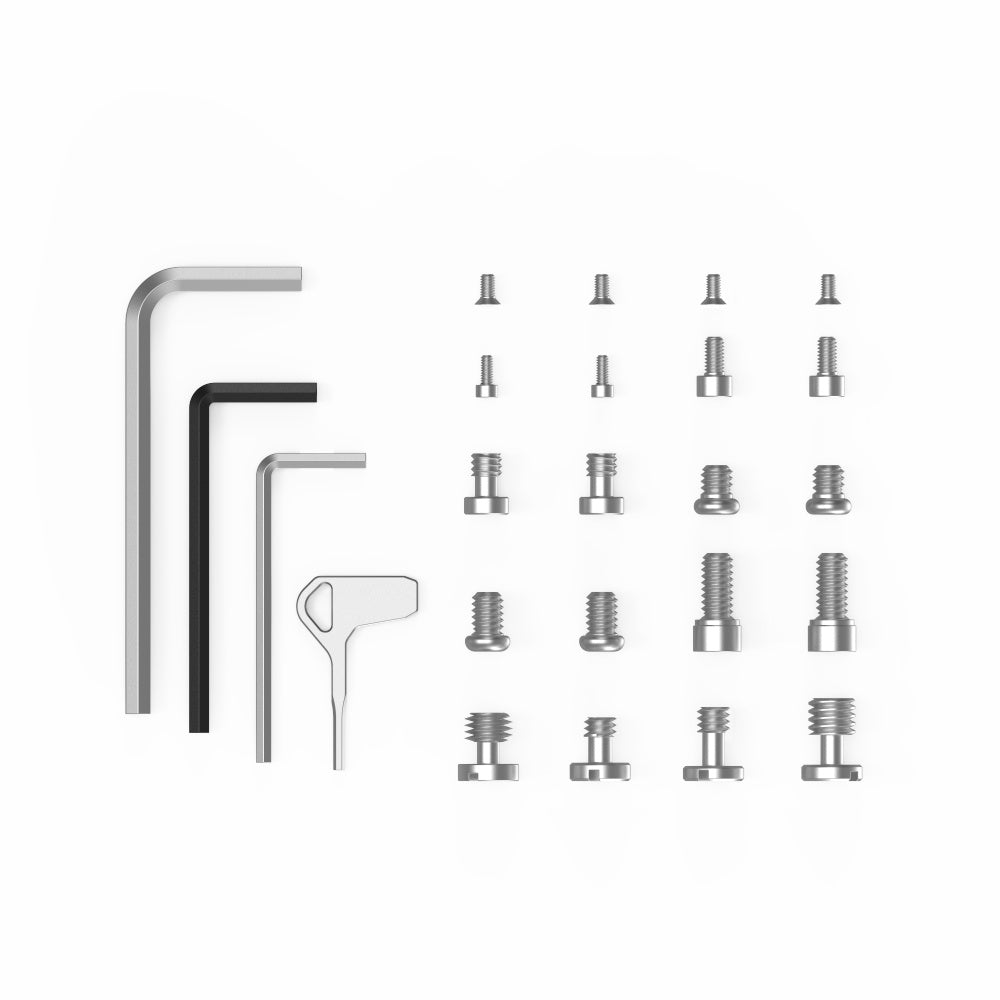 SmallRig Screw and Allen Wrench Storage Plate Kit components
