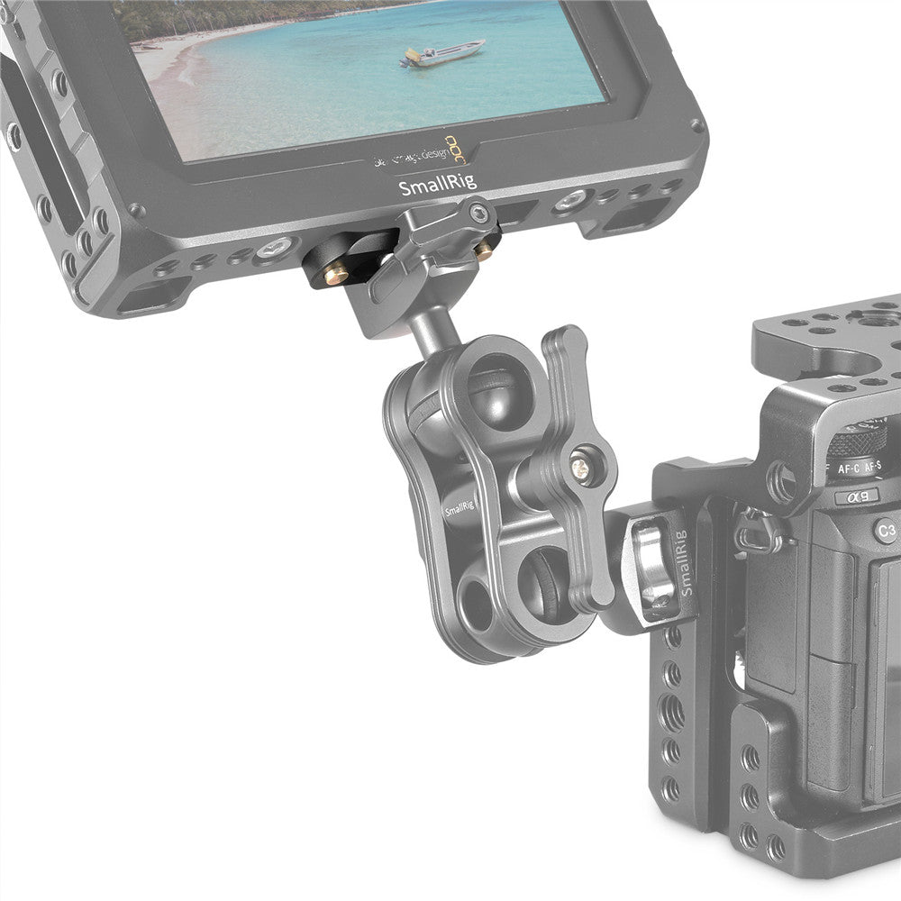SmallRig Mini Quick Release NATO Rail (48mm) placement on camera attachment