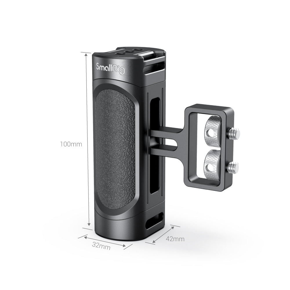 SmallRig Mini Side Handle with Dual 1/4"-20 Screw Mount height and width measurements