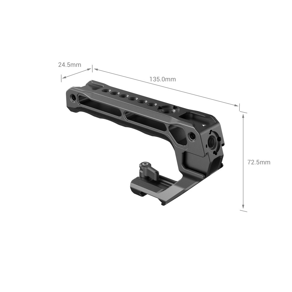 SmallRig NATO Top Handle Lite width and length measurements