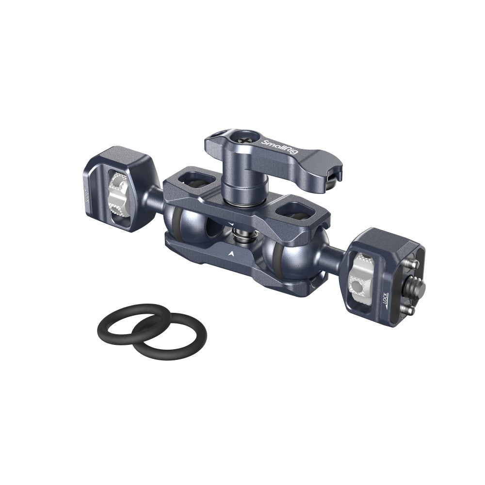 SmallRig Magic Arm with Dual Ball Heads (1/4"-20 Screws) with 2 rings