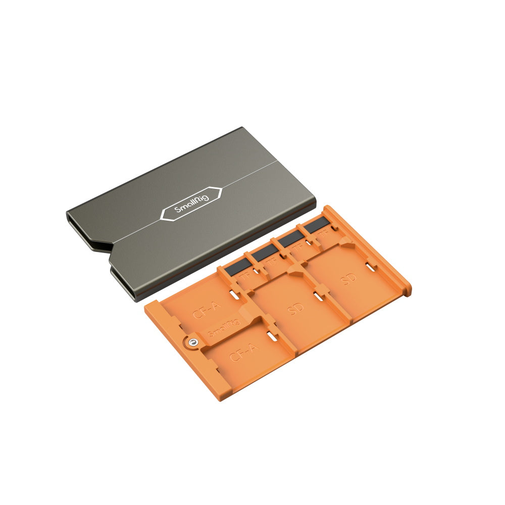 SmallRig 4107 Memory Card Case showing the memory card holder upside down
