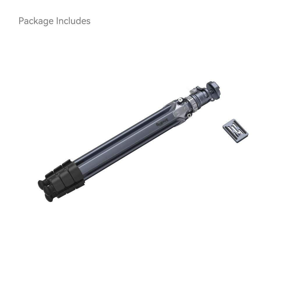SmallRig Lightweight Travel Tripod AP when folded and what is included in the package