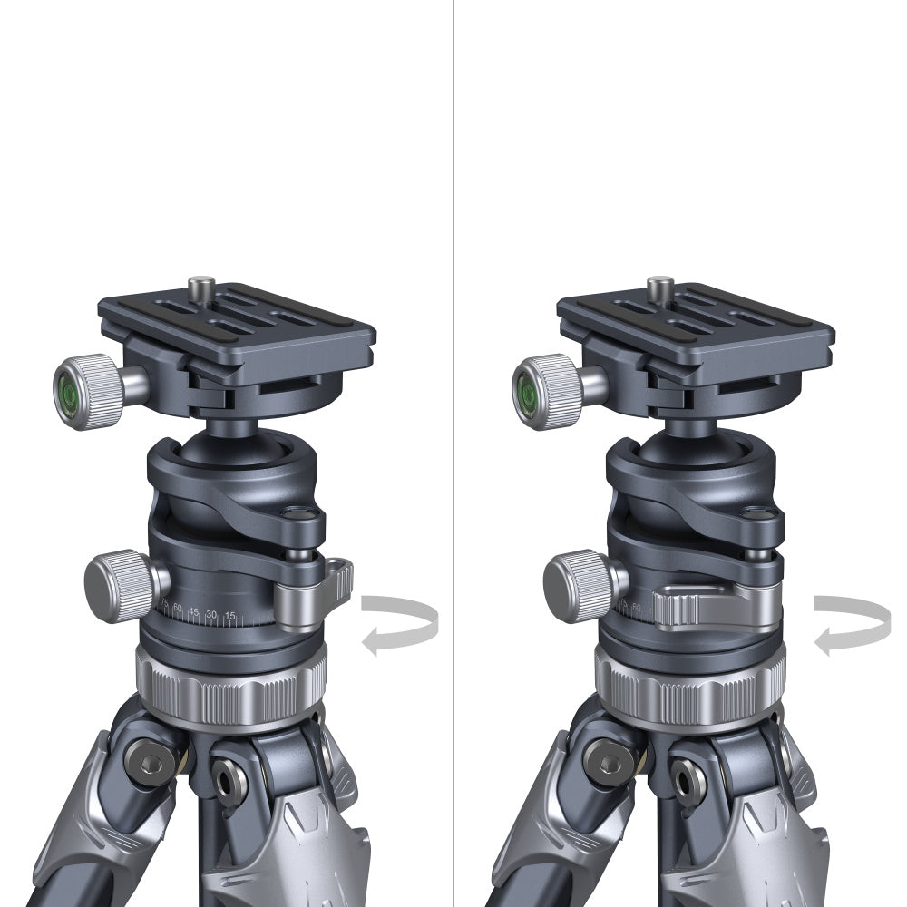 SmallRig Lightweight Travel Tripod AP adjustments for movement