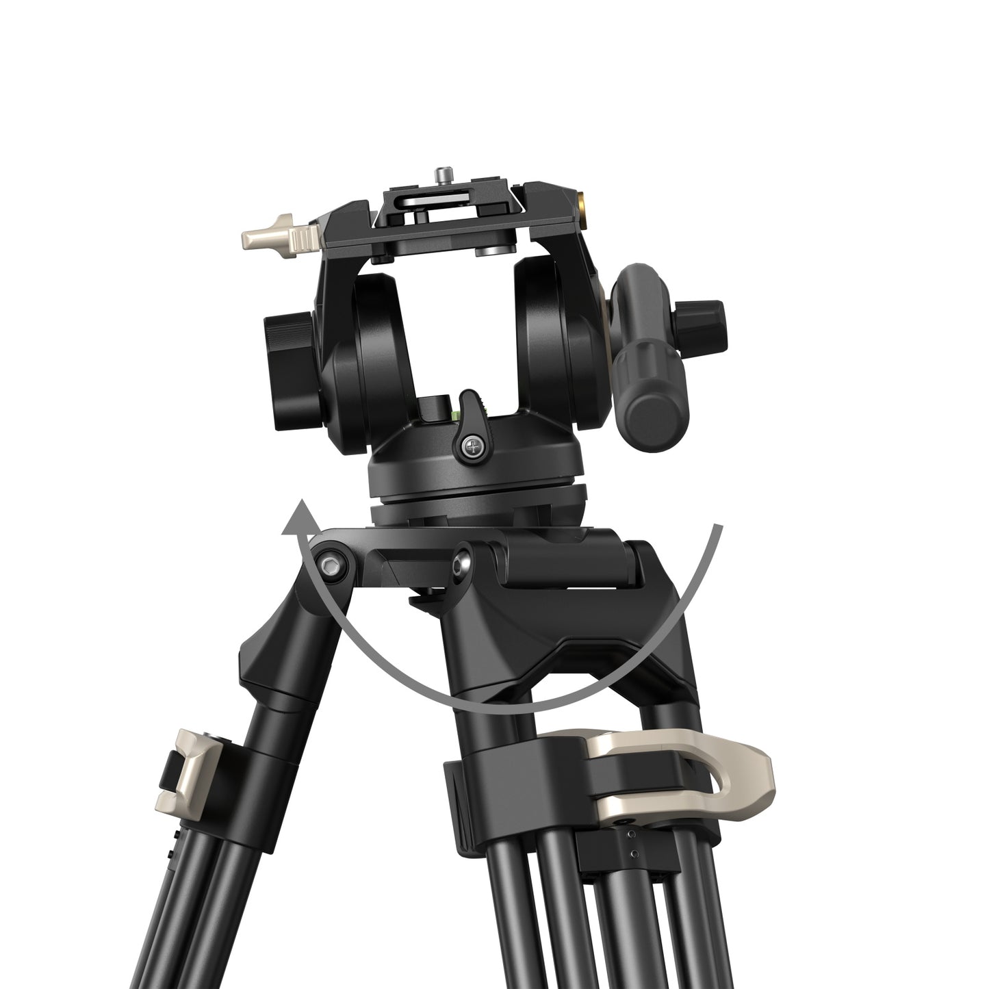 SmallRig Heavy-Duty Fluid Head Tripod AD-01 ability to rotate