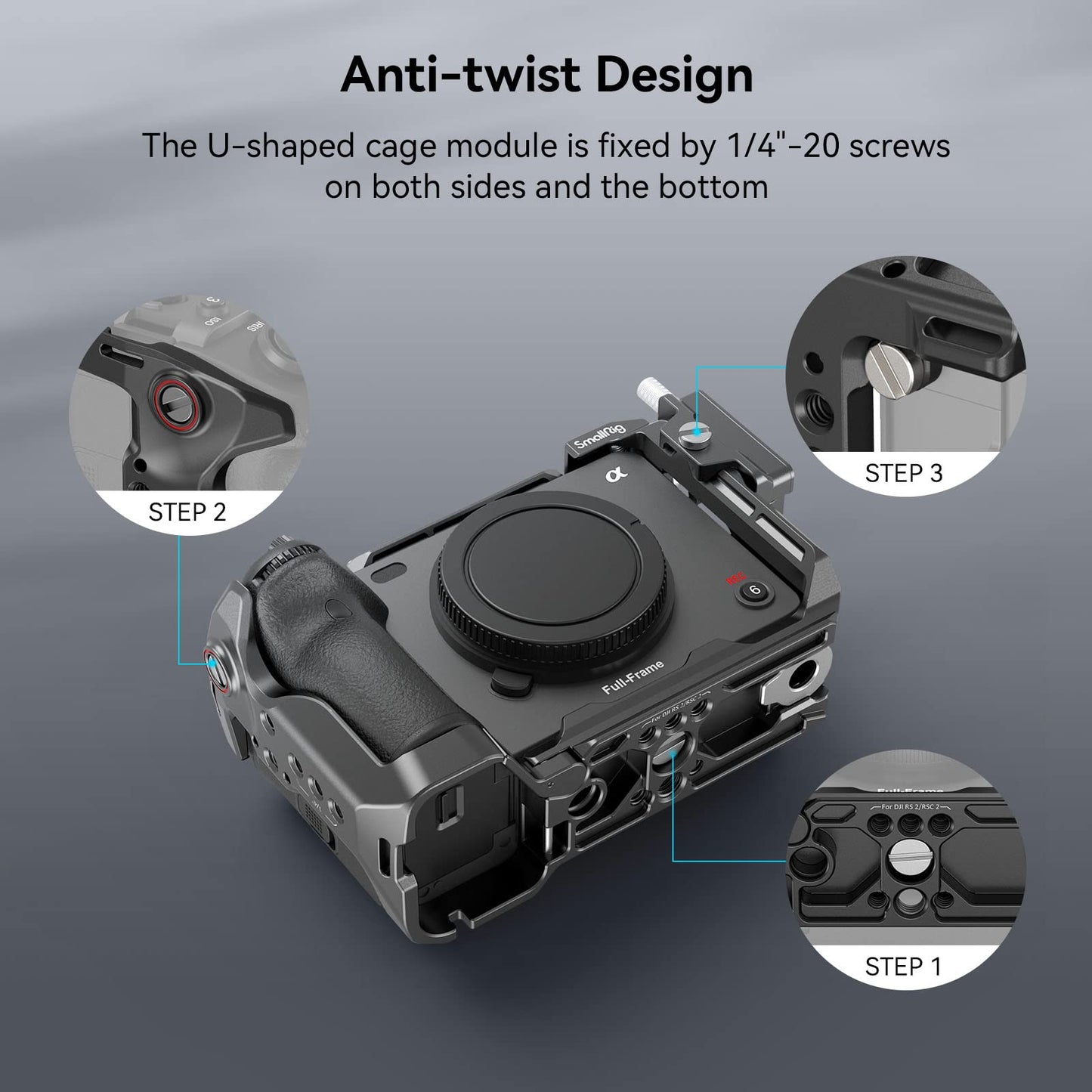 how to equip Sony FX30 / FX3 Cage to camera