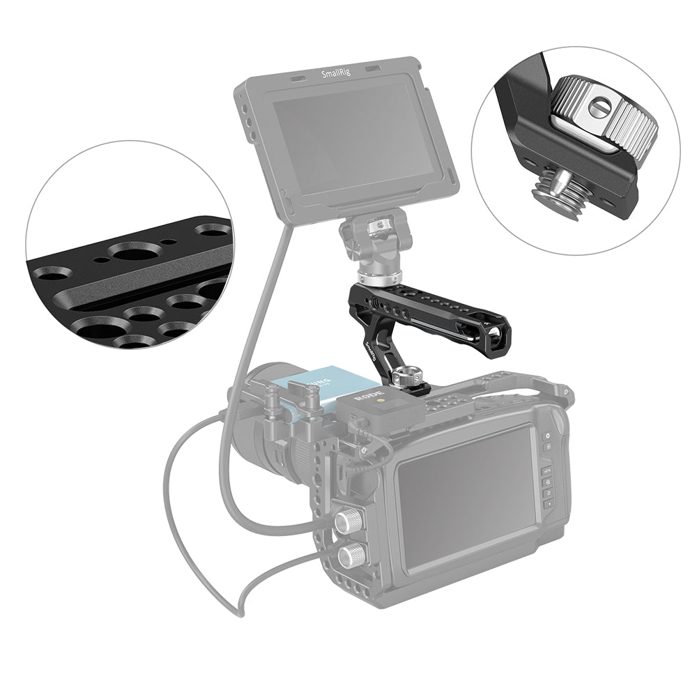 how to add SmallRig Top Handle with ARRI-Style Anti-Twist Mount to camera