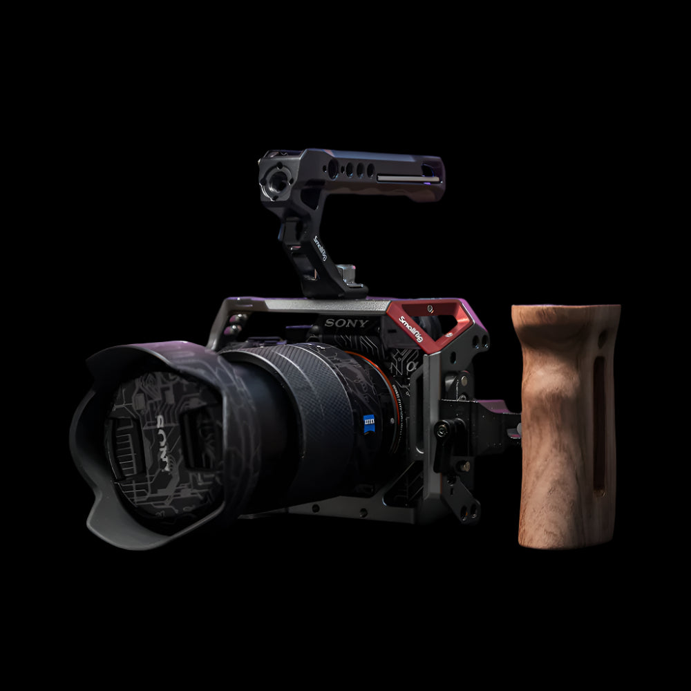 SmallRig Top Handle with ARRI-Style Anti-Twist Mount with dark background