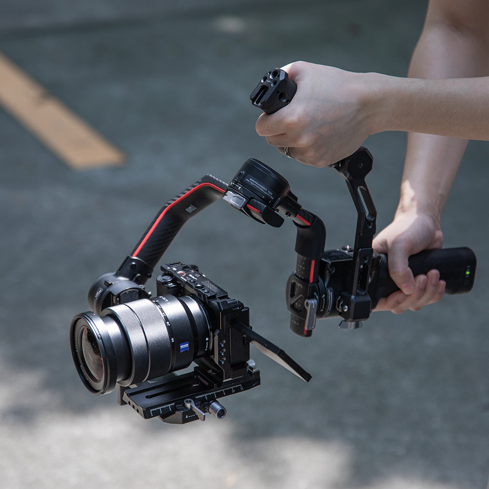 Sony ZV-E10 Camera Cage with Grip in action