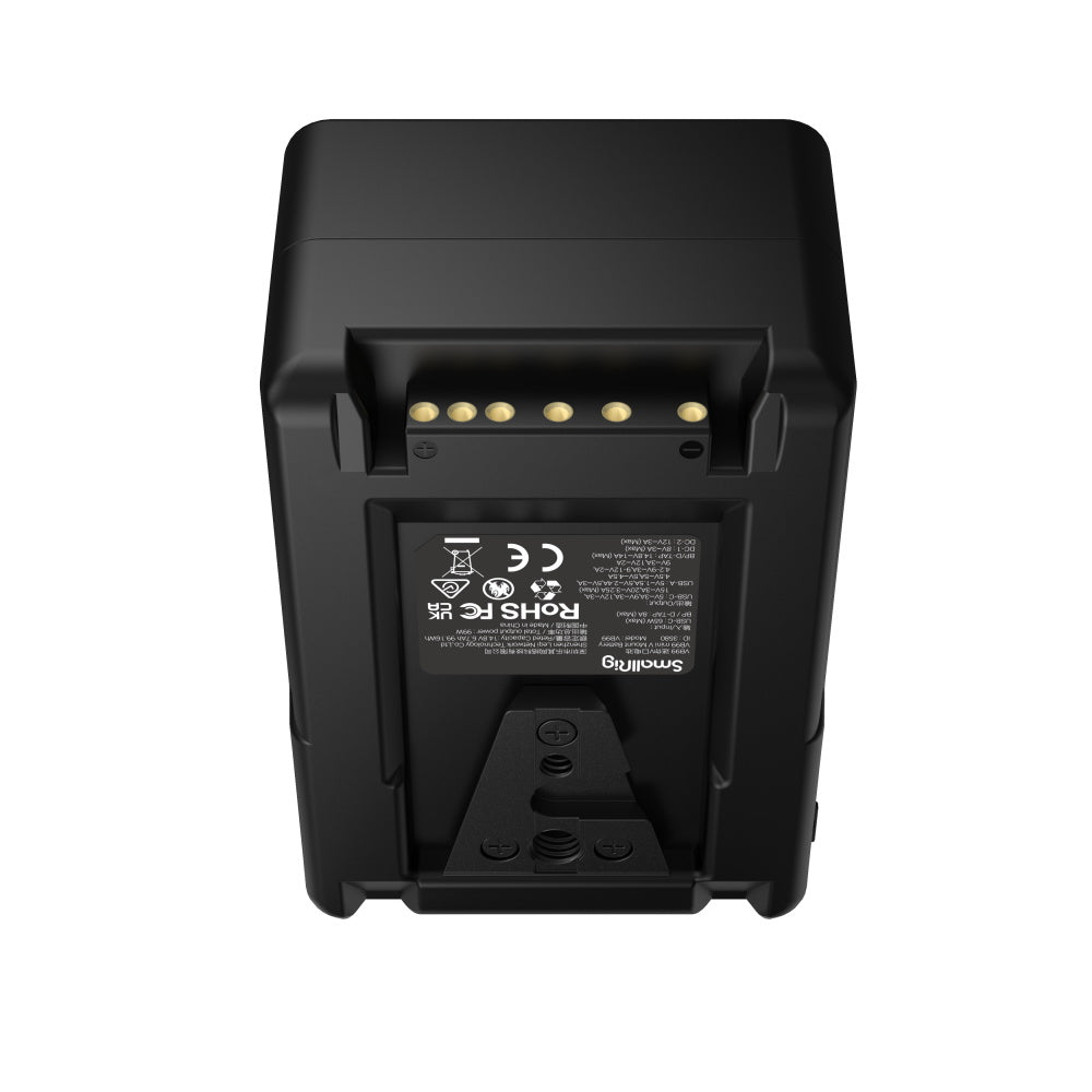 back view of SmallRig VB99 mini V Mount Battery