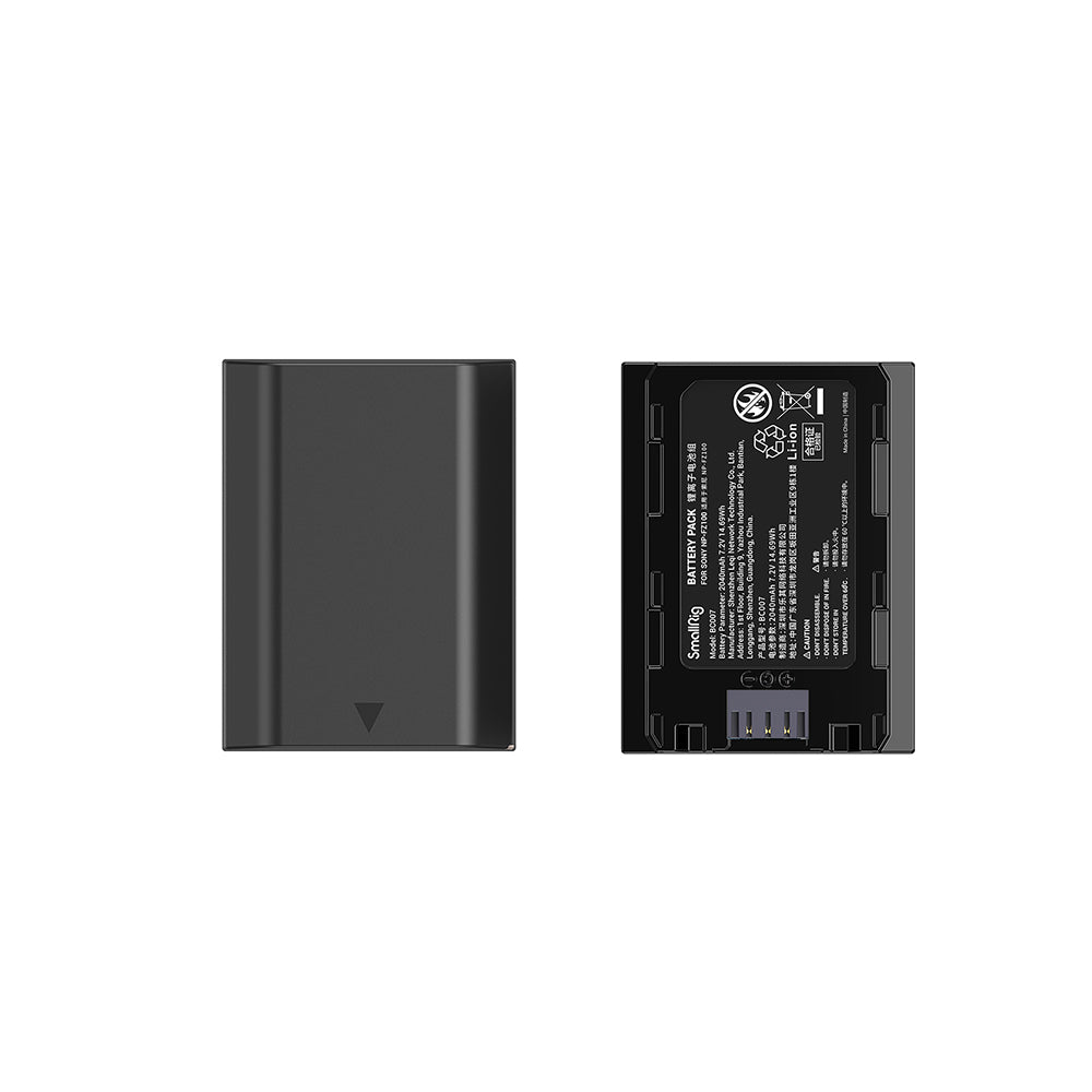 SmallRig NP-FZ100 Camera Battery and Charger Kit front and back battery images