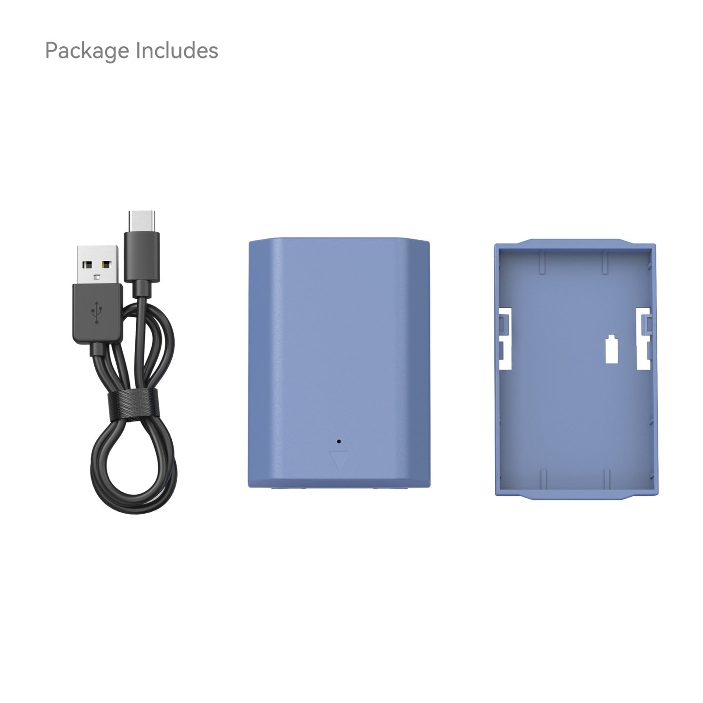 NP-FZ100 USB-C Rechargeable Camera Battery package inclusion sold by RIGR