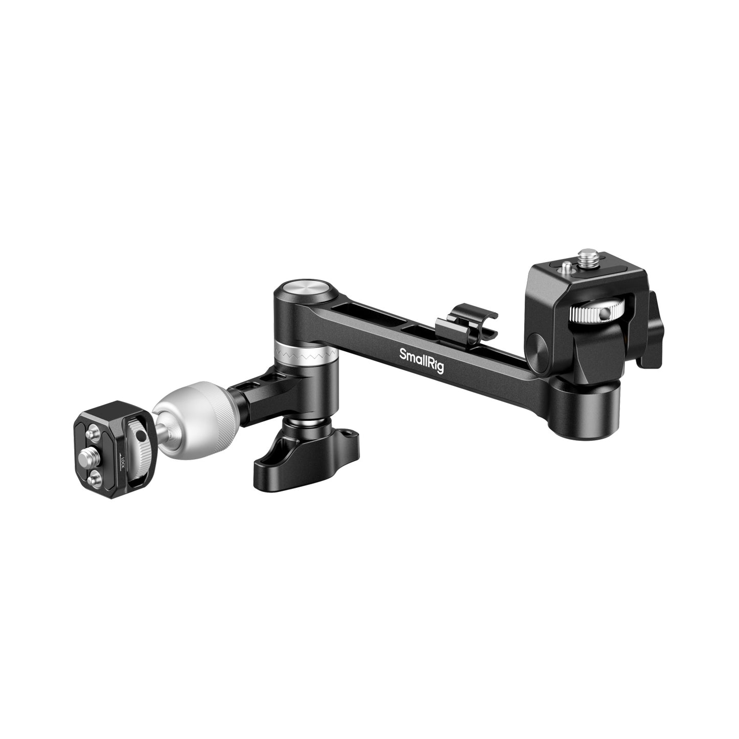 SmallRig Magic Arm Swivel Head – adjustable aluminium support arm for mounting monitors and accessories on camera rigs.