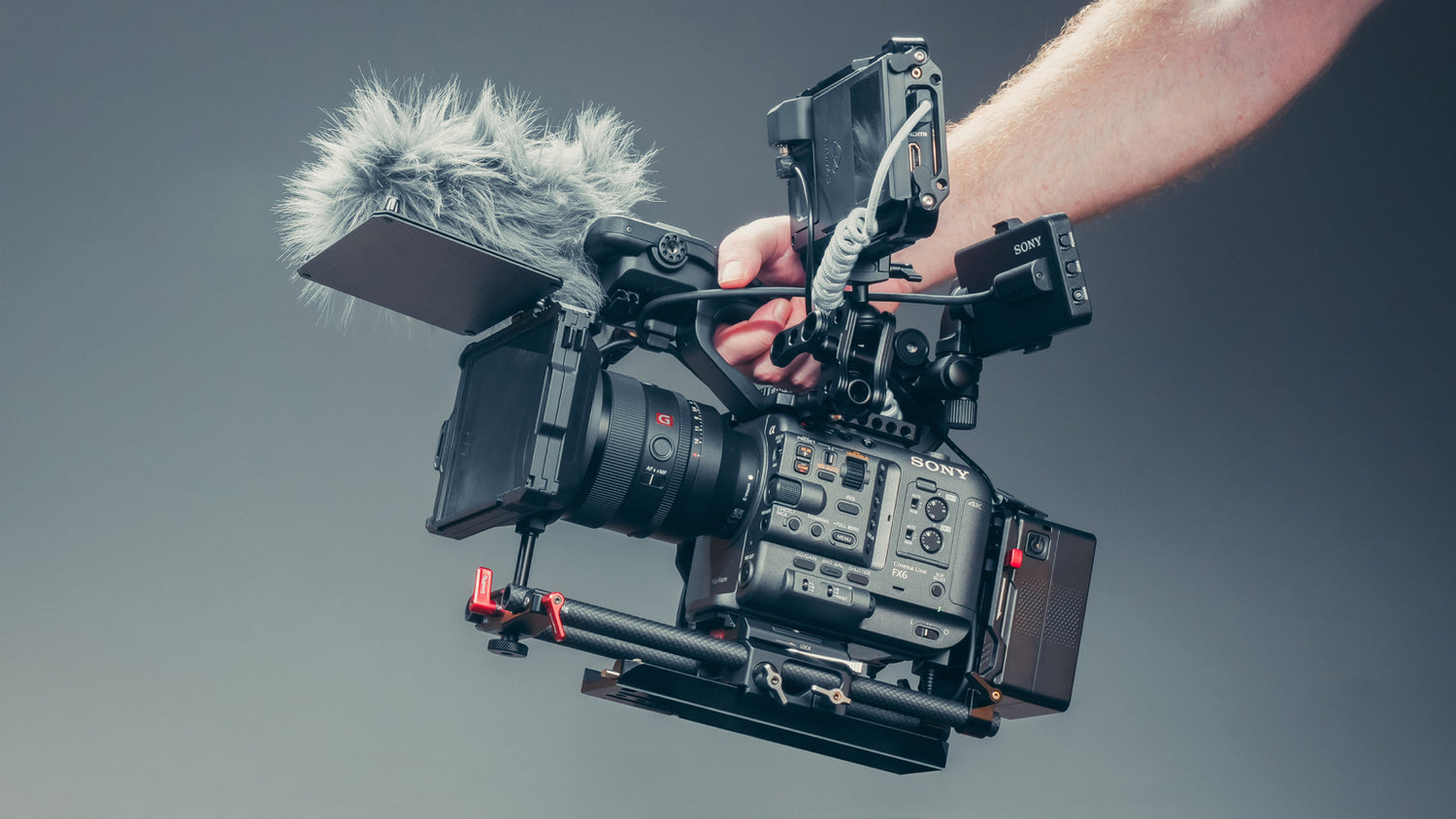 Image of a Sony FX6 rigging out with Smallrig gear