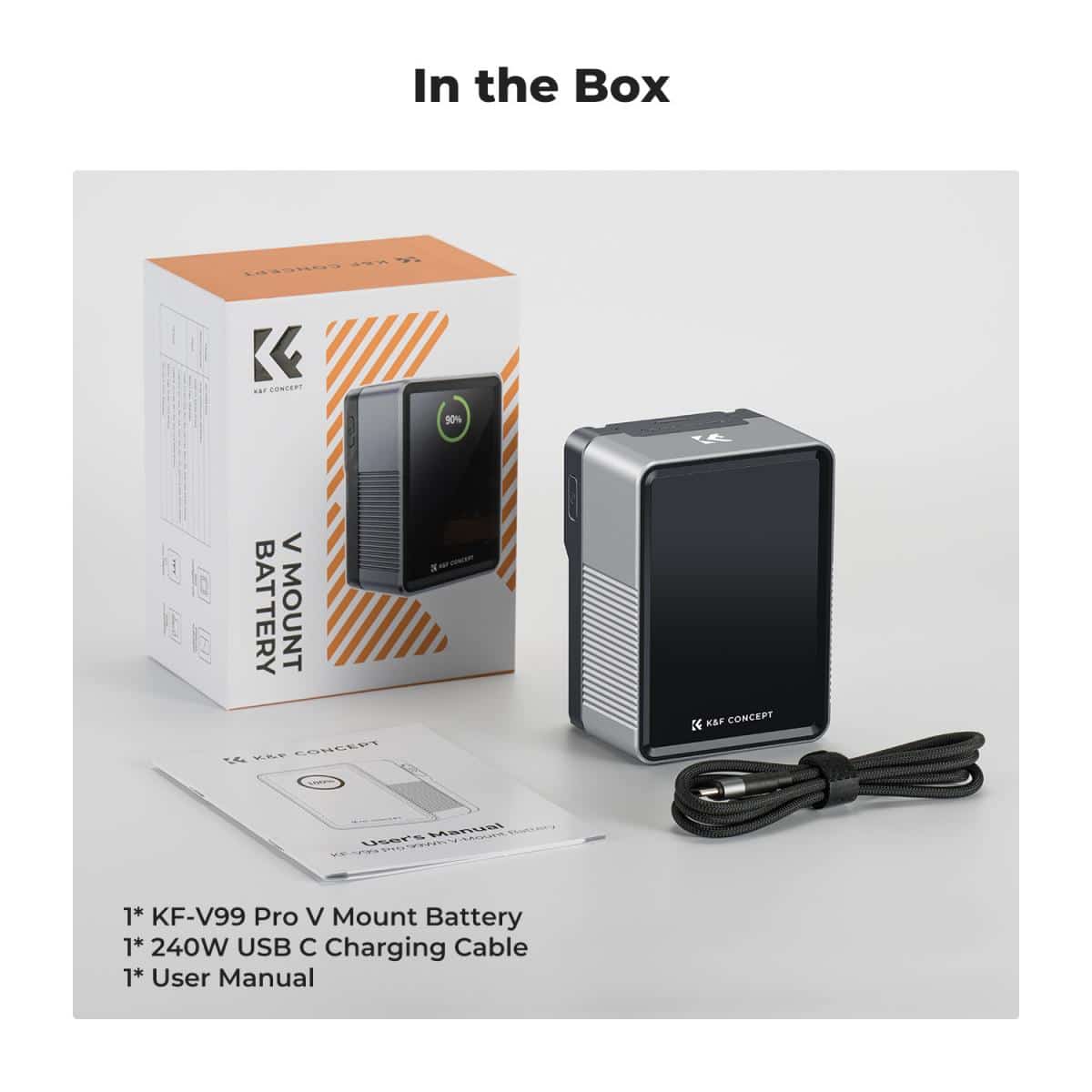image of v mount battery packaging and products