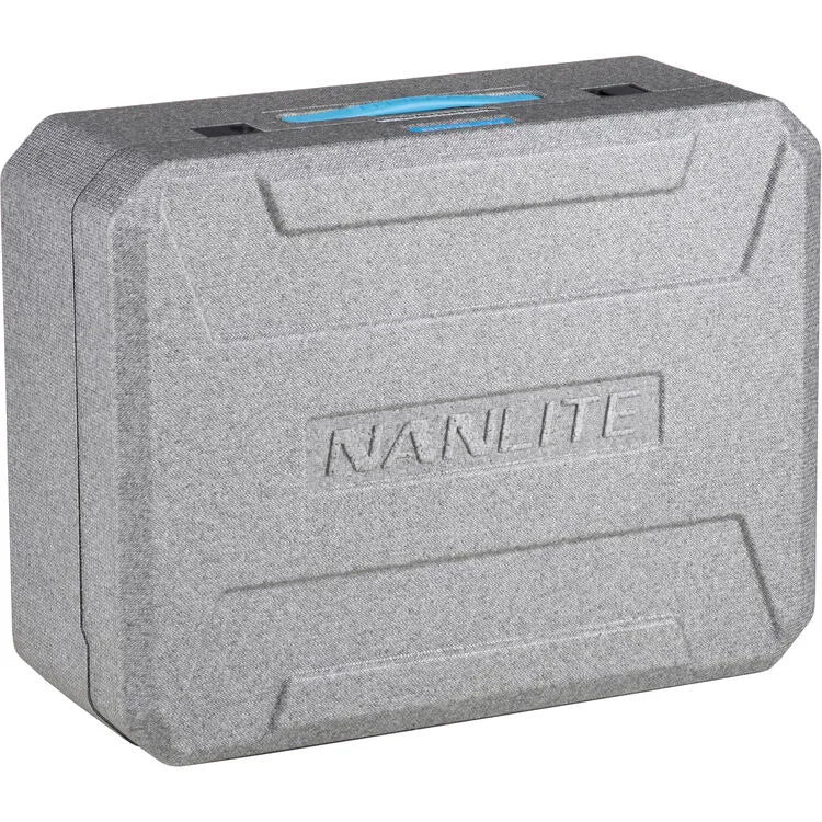 Nanlite FC-500B bi-colour LED light kit protective hard case with textured grey finish.