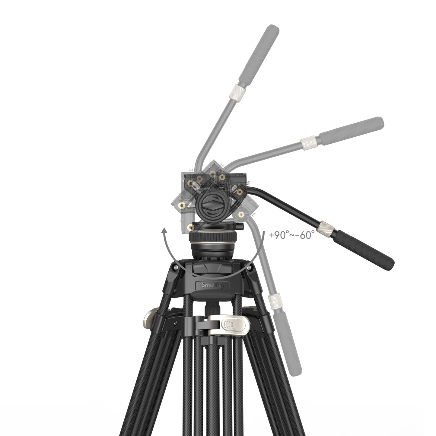 example of flexibility for the smallrig freeblazer tripod