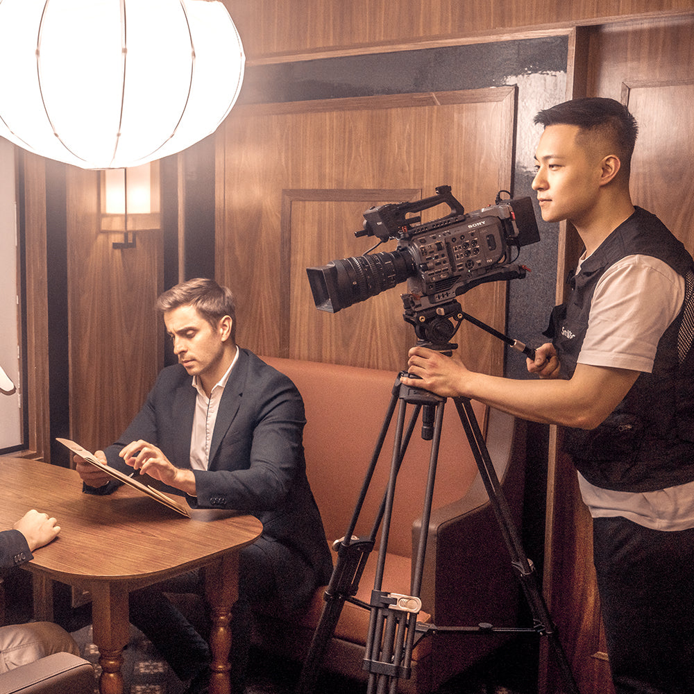example of filmmaker using the freeblazer tripod