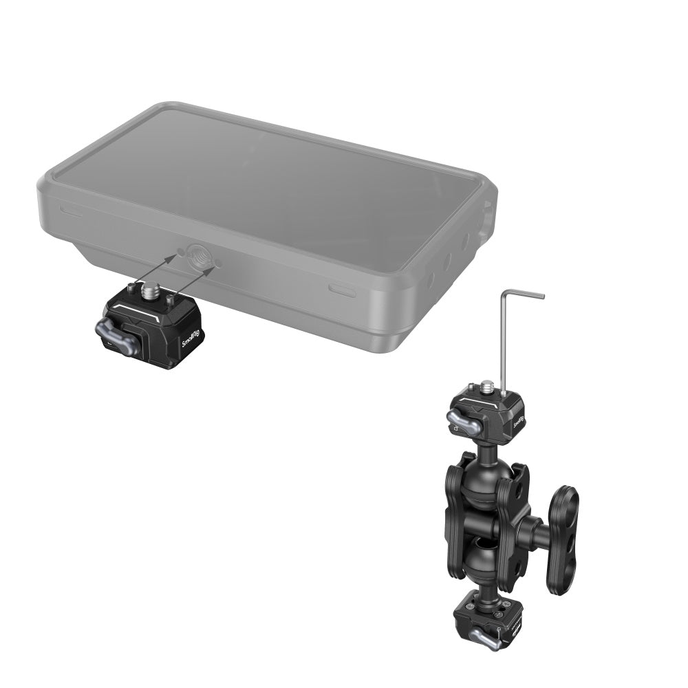 how to use the SmallRig Drop-in HawkLock mini Magic Arm with Quick Release Ball Head