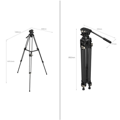 SmallRig Heavy-Duty Fluid Head Tripod AD-01