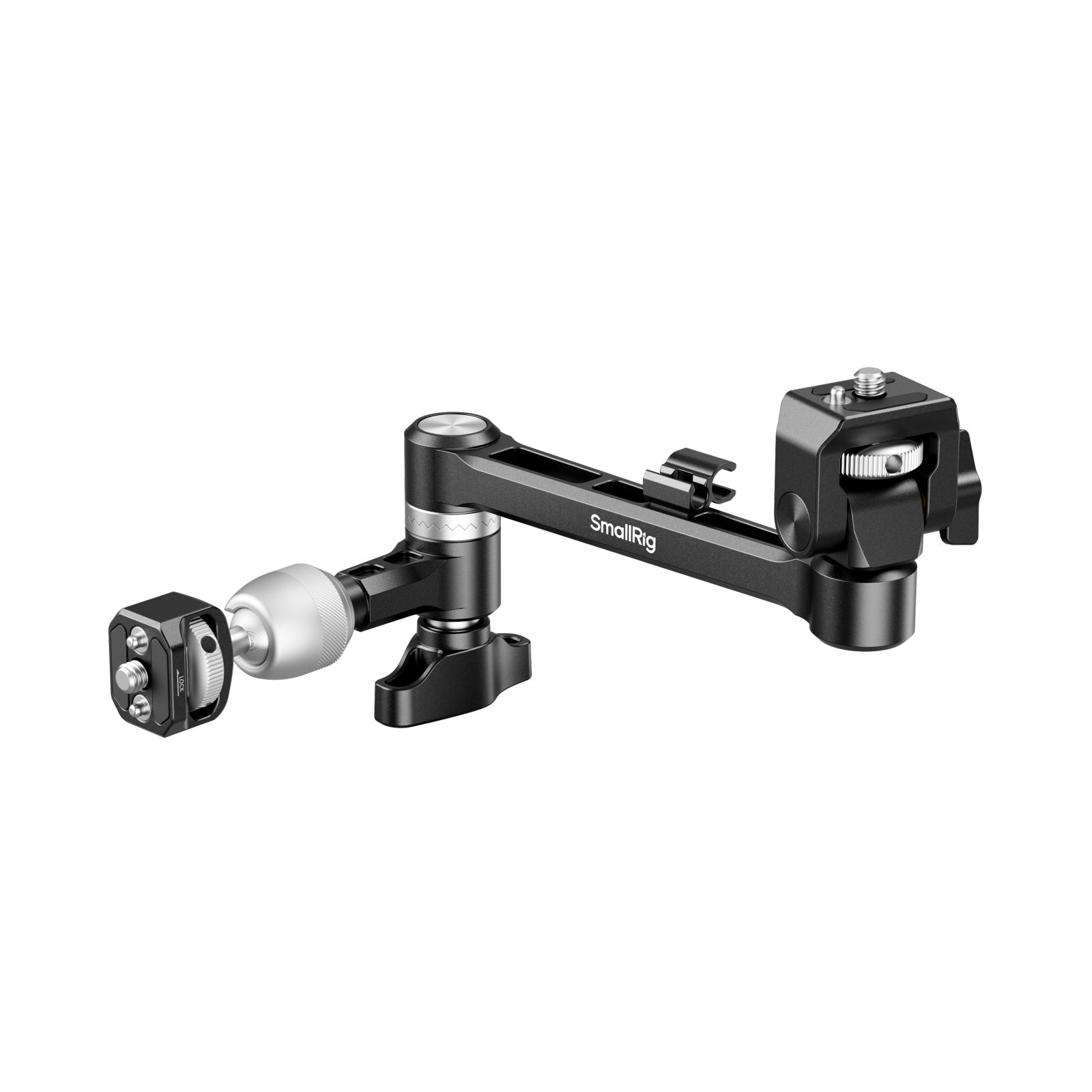 SmallRig Magic Arm Swivel Head – adjustable aluminium support arm for mounting monitors and accessories on camera rigs.