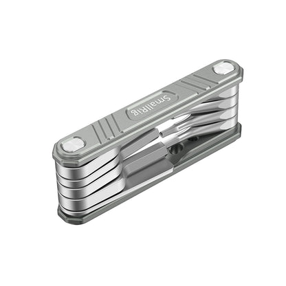 Compact view of the SmallRig 9-in-1 Tool Kit with tools folded inside the aluminuim body.