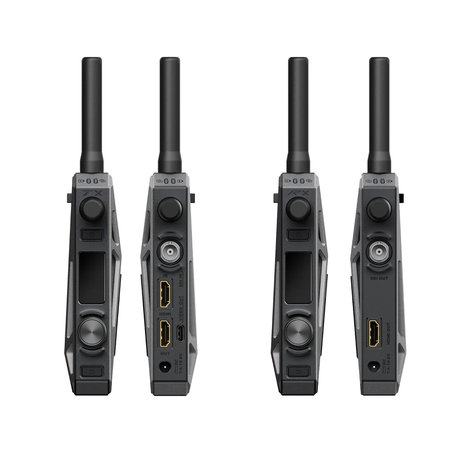 Accsoon CineView Master 4K side view showing HDMI input and output, SDI ports, DC input and control interface.