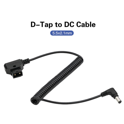 Accsoon D-Tap to DC power cable with 5.5x2.1mm connector for powering wireless video systems and camera accessories