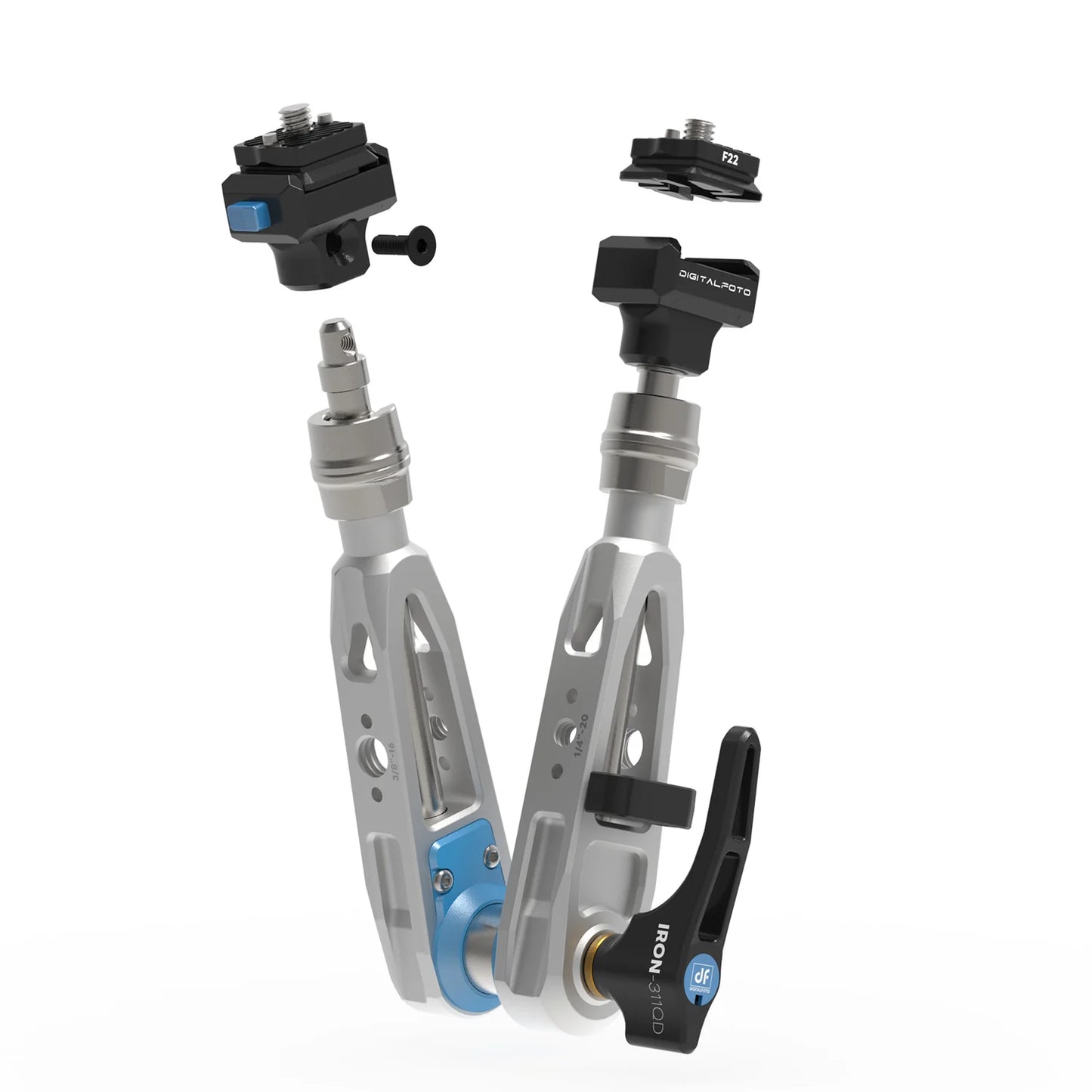 Exploded assembly view of DIGITALFOTO IRON-311QD damping magic arm