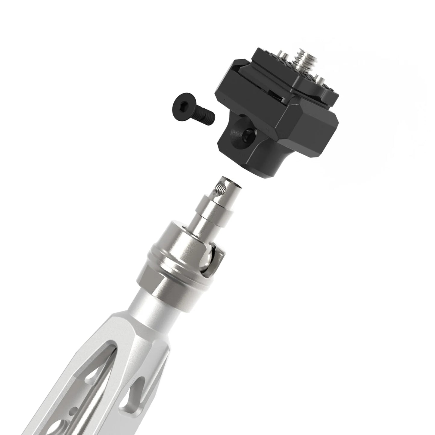 Detailed view of DIGITALFOTO IRON-311QD interchangeable mounting hardware