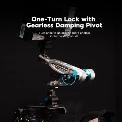 DIGITALFOTO IRON-311QD one-turn locking damping pivot system mounted to camera rig