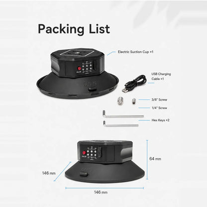 DigitalFoto SNIPER-EPUCK6 packing list and 146 mm by 64 mm dimensions with USB cable, screws and hex keys