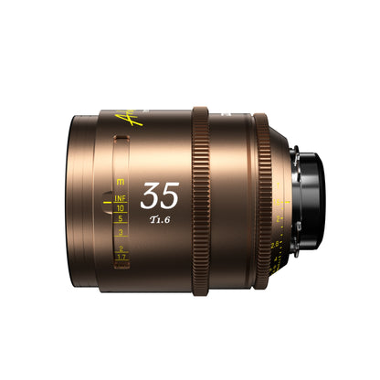 DZOFilm Arles Lustre 35mm FF/VV cine lens, PL mount, side view