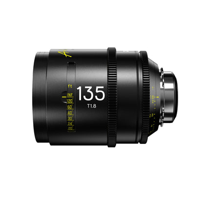 DZOFilm Arles Prime 135mm FF/VV cine lens, PL mount, side view