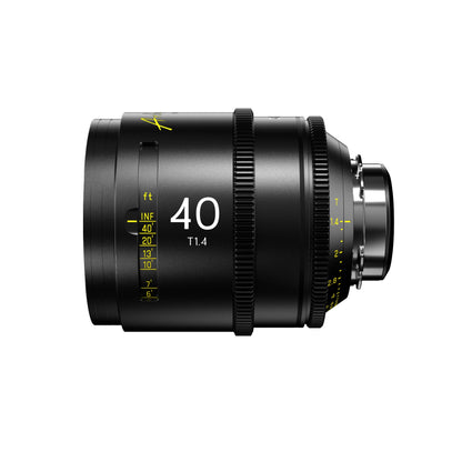 DZOFilm Arles Prime 40mm FF/VV cine lens, PL mount, side view