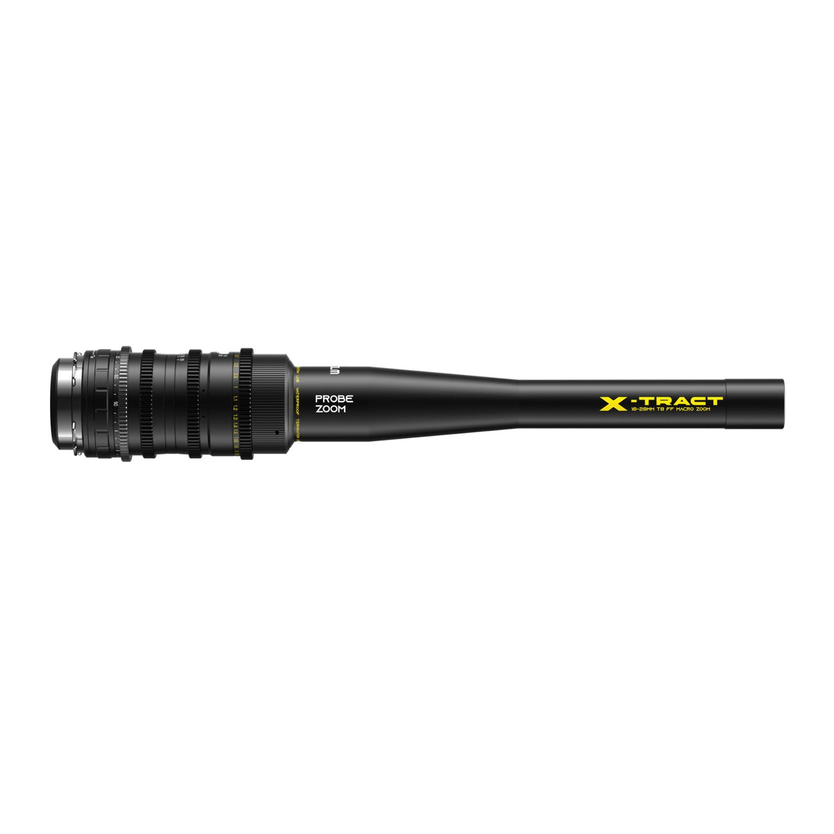 DZOFilm X-tract 18-28mm T8 probe lens with 0° tip, side view