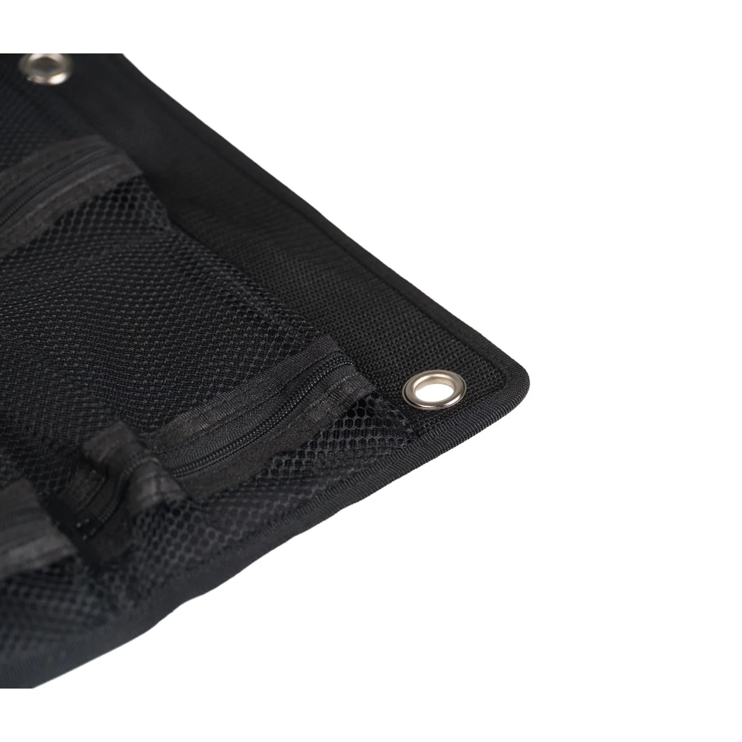 Gutek AS-LO-T300 lid organiser detail showing eyelet and mesh pocket construction