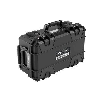  Gutek T-300 hard case angled view with handle and secure latches