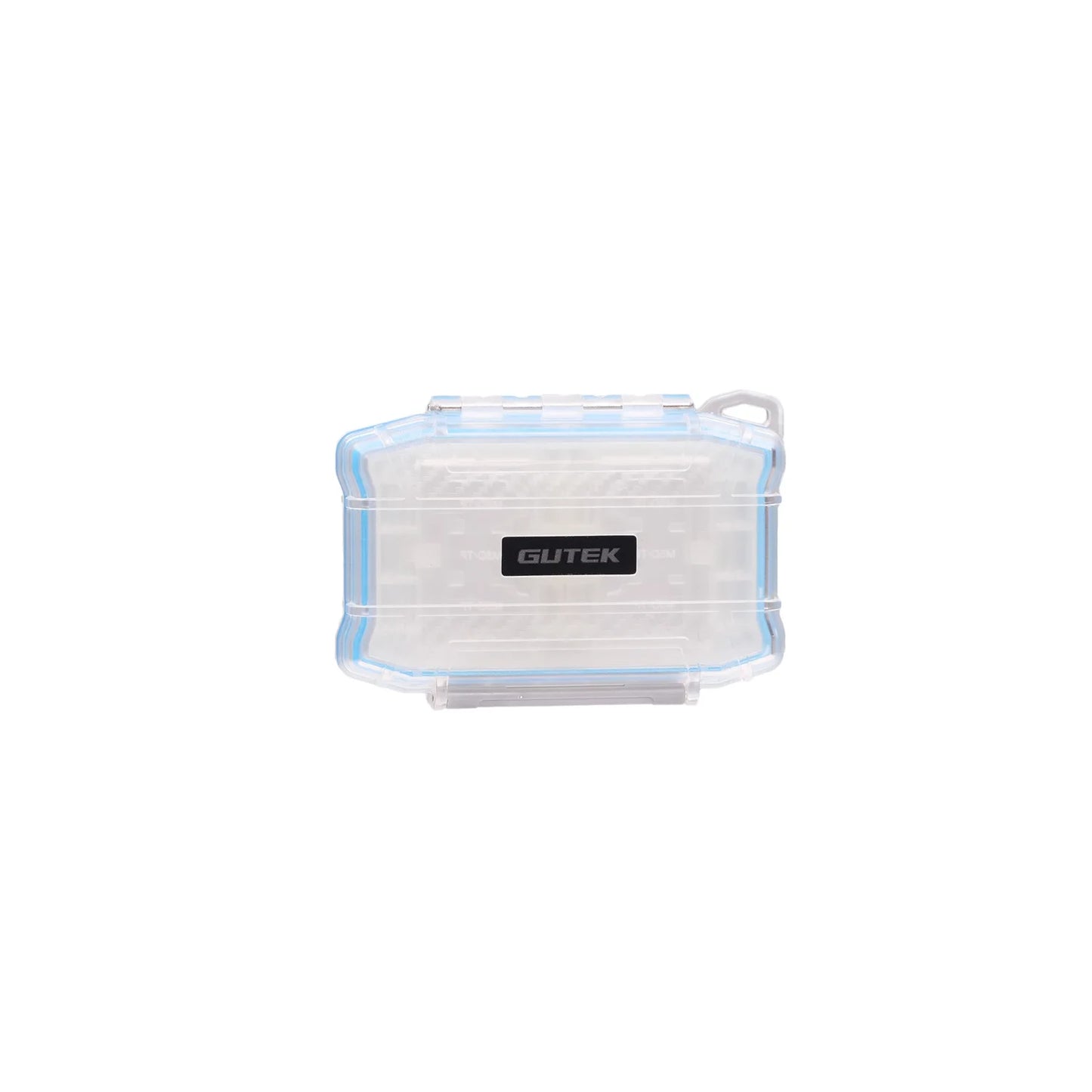Gutek T-MCC-1 waterproof memory card case front view with transparent shell
