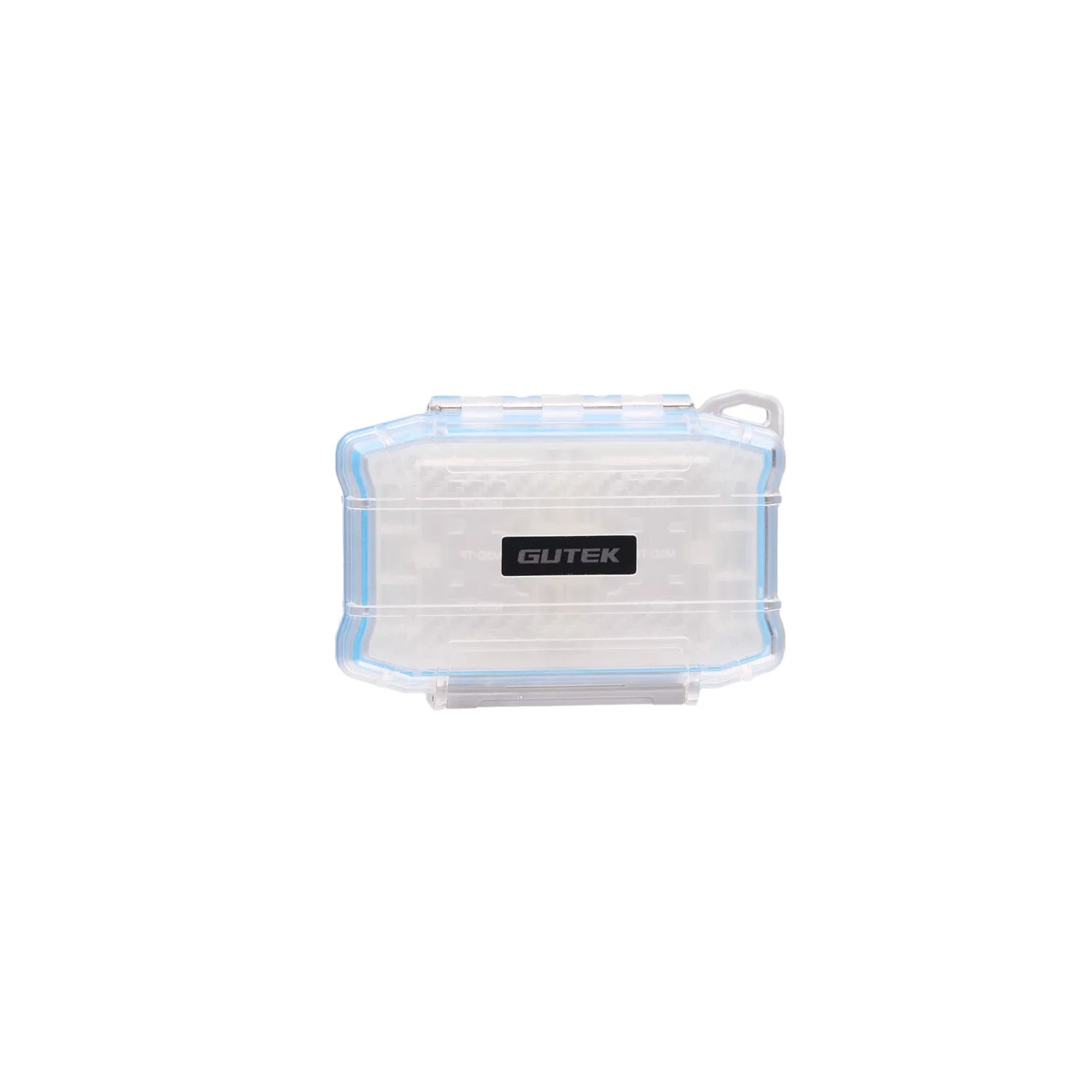 Gutek T-MCC-1 waterproof memory card case front view with transparent shell