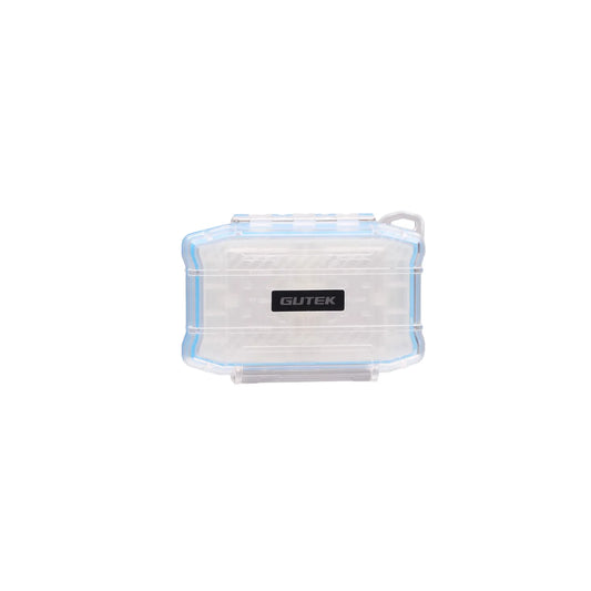 Gutek T-MCC-1 waterproof memory card case front view with transparent shell