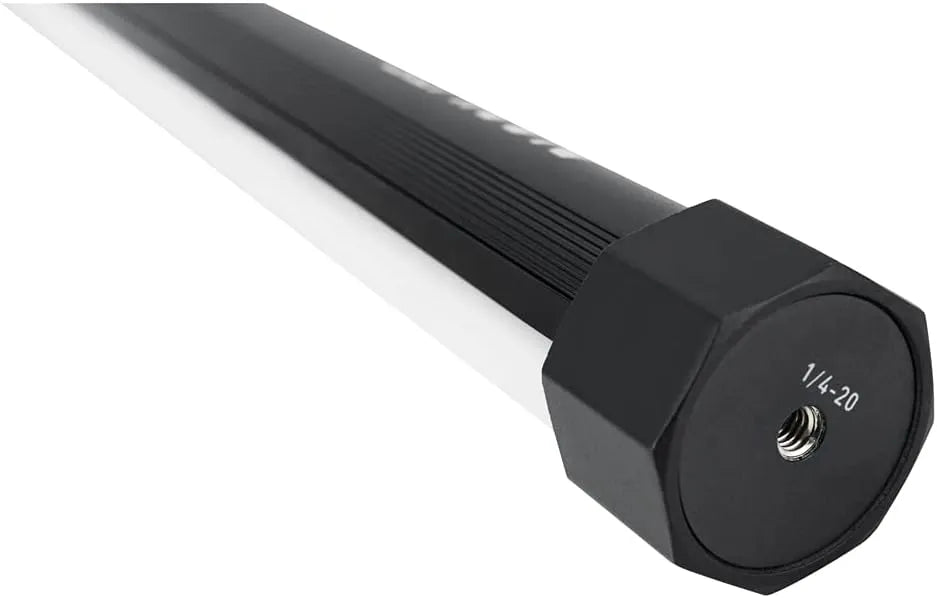 Nanlite PavoTube II 30X end cap and 1/4-20 mounting point close-up