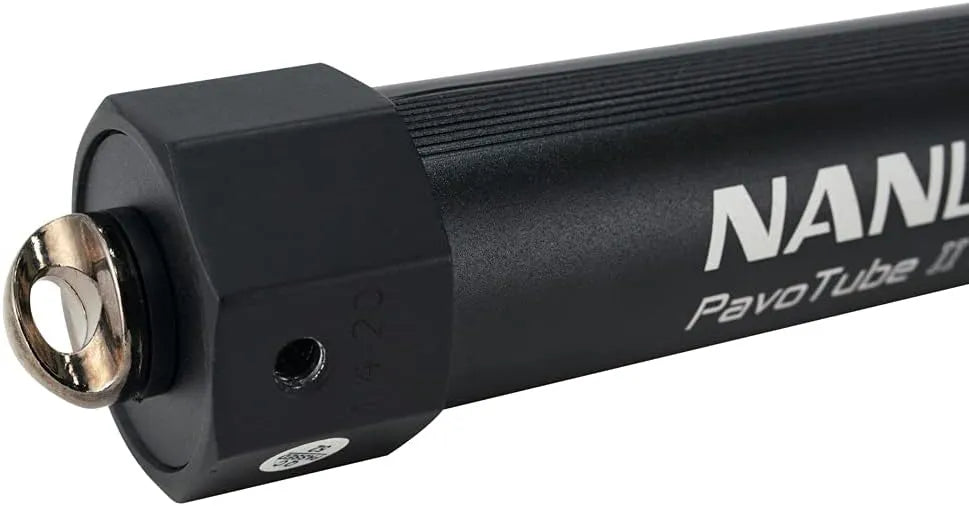 Nanlite PavoTube II 30X mounting hardware and end cap connector detail
