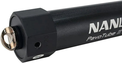Nanlite PavoTube II 30X mounting hardware and end cap connector detail