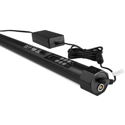 Nanlite PavoTube II 30X LED Tube Light connected to AC power adapter for studio operation