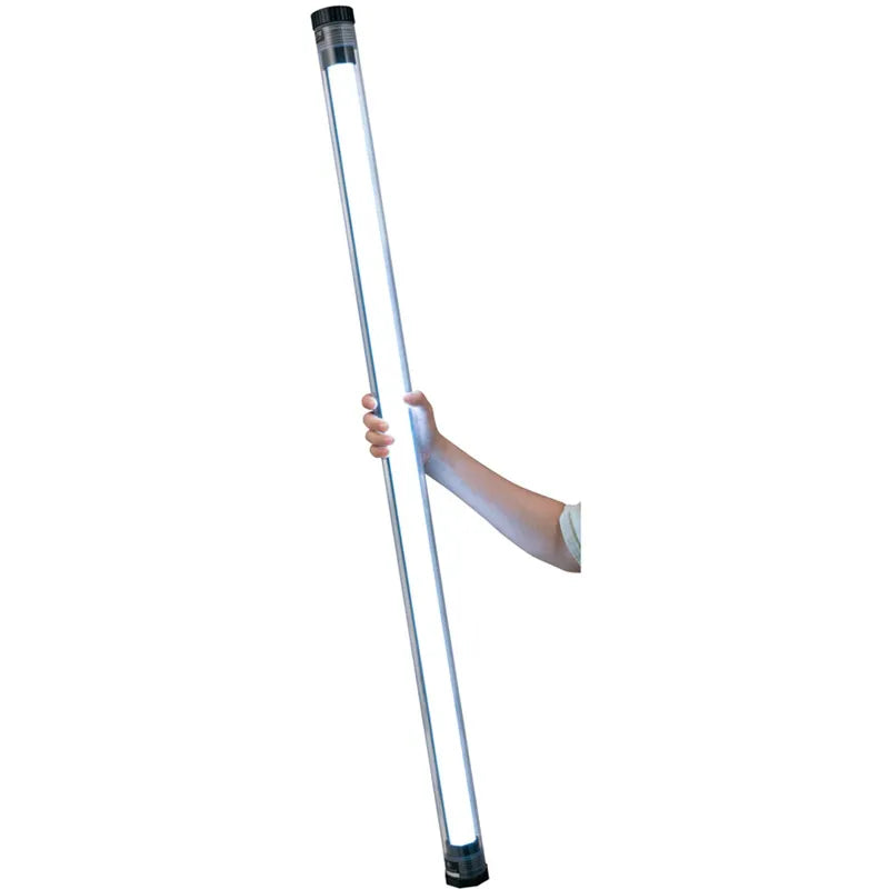 Single Nanlite PavoTube II 30X LED Tube Light showing 120cm length and slim tube design in a persons hand