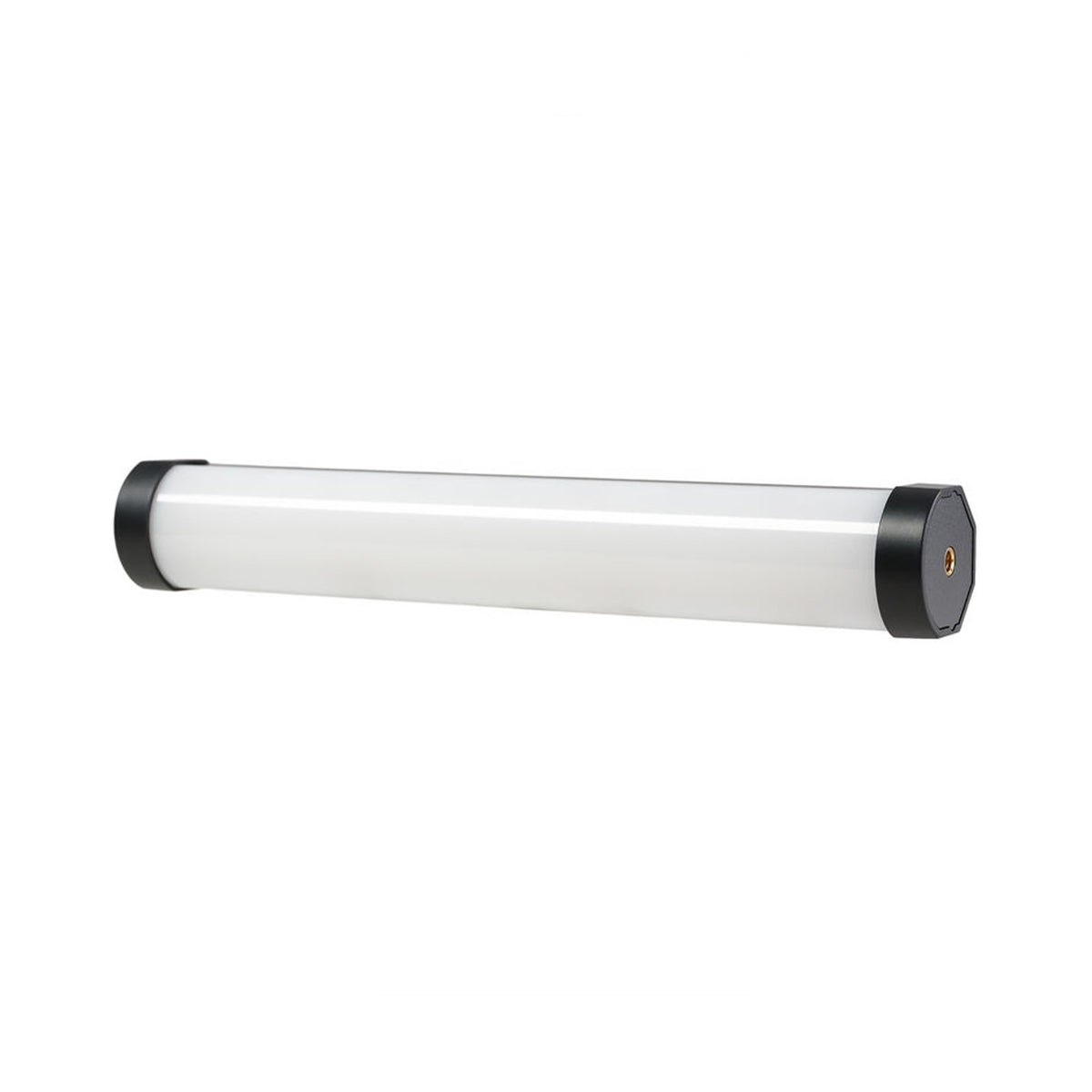 Nanlite PavoTube II 6XR positioned horizontally, showing the full length profile with black end caps and cylindrical white body.
