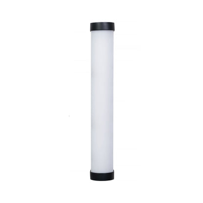Nanlite PavoTube II 6XR standing vertically against white background, showing full length of white cylindrical tube with black end caps.